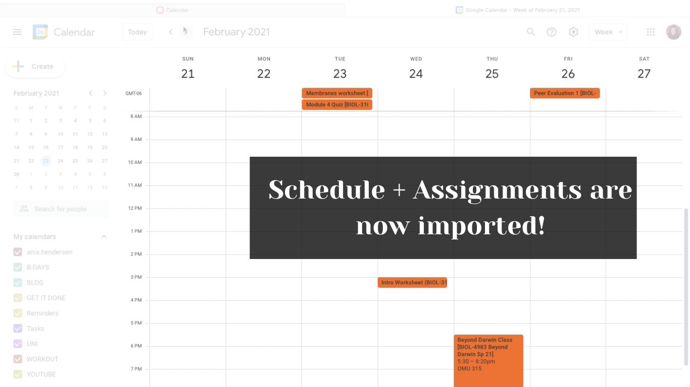 How To Sync Canvas Calendar to Google Calendar ania ¨̮